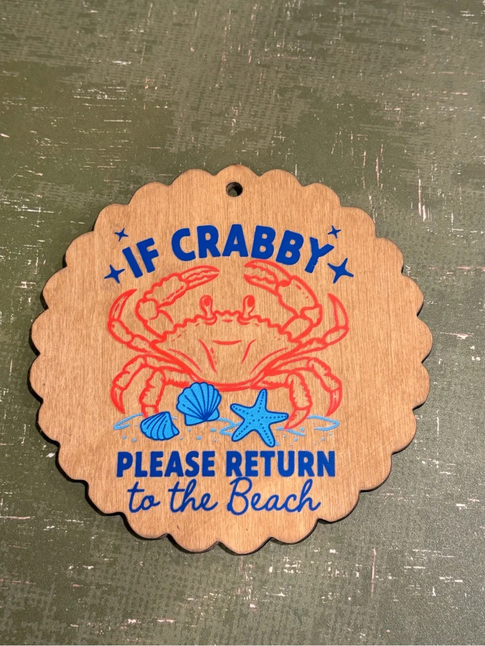 If Crabby Please Return to the Beach Wall Decor - ornament
